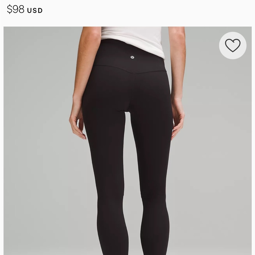 lululemon Align High-Rise Black Legging 28" (size 6)